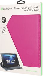 LAMTECH LAMTECH PINK UNIVERSAL 10.1'-10.4' TABLET CASE WITH 360 ROTATION LAM021882