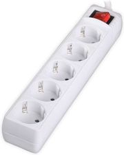 LAMTECH POWER STRIP WITH SWITCH 5 OUTLETS WHITE 1.5M LAM023732
