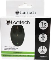 LAMTECH SURGE PROTECTOR 16A 250V 3680W BLACK LAM023800