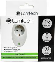 LAMTECH SURGE PROTECTOR 16A 250V 3680W WHITE LAM023794