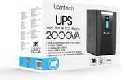 LAMTECH LAMTECH UPS WITH AVR AND LCD DISPLAY 2000VA, 2X12V/9AH, 2XSCHUKO, 3XIEC, USB &amp; RJ45 PORT LAM113539