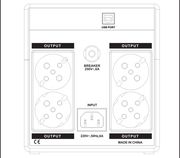 LAMTECH LAMTECH UPS WITH AVR 1200V ,CPU 2X12V7AH,PLASTIC,USB,4 SCHUKO SOCKET LAM040549