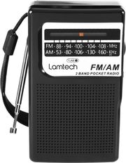 LAMTECH POCKET RADIO WITH EARPHONES JACK BLACK LAM112556