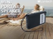 LAMTECH 2 BAND FM/AM RADIO WITH EARPHONES JACK BLACK LAM112549
