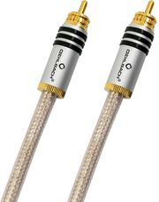 OEHLBACH OEHLBACH SILVERSHIELD FLEX DIGITAL AUDIO CINCH CABLE RCA TO RCA 75 CM TRANSPARENT SILVER