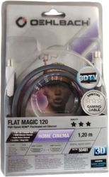 OEHLBACH OEHLBACH FLAT MAGIC 120 HIGH SPEED HDMI ΚΑΛΩΔΙΟ ΜΕ ETHERNET GAMING CABLE 1,2M
