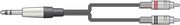 CHORD CHORD S6J-2R300 ΚΑΛΩΔΙΟ ΉΧΟΥ 6.3MM TRS JACK - 2 X RCA 3M (ΤΕΜΑΧΙΟ)