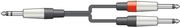 CHORD CHORD S6J-2M6J150 ΚΑΛΩΔΙΟ ΉΧΟΥ 6.3MM TRS JACK PLUG - 2 X 6.3MM MONO JACK PLUGS 1.5M (ΤΕΜΑΧΙΟ)