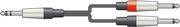 CHORD CHORD 2M6J-J300 ΚΑΛΩΔΙΟ ΉΧΟΥ 2 X 6.3MM MONO JACK PLUGS - 2 X 6.3MM MONO JACK PLUGS 3M (ΤΕΜΑΧΙΟ)