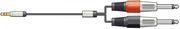 CITRONIC S3J-26J150 ΚΑΛΩΔΙO ΉΧΟΥ 3.5MM STEREO JACK PLUG - 2 X 6.3MM MONO JACK PLUGS 1,5 M (ΤΕΜΑΧΙΟ)