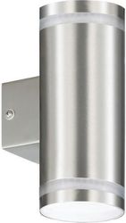 GEYER ΕΠΙΤΟΙΧΟ SPOT 2XGU10 165A-2 IP44 INOX