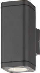 GEYER ΕΠΙΤΟΙΧΟ SPOT 2XGU10 1842A-2 IP54 ΜΑΥΡΟ