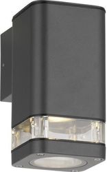 GEYER ΕΠΙΤΟΙΧΟ SPOT 1XGU10 1842B IP54 ΜΑΥΡΟ