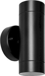 GEYER ΕΠΙΤΟΙΧΟ SPOT 2XGU10 146C-ALU IP44 ΜΑΥΡΟ