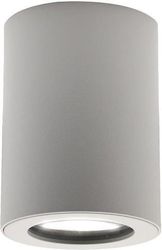 GEYER ΕΠΙΤΟΙΧΟ SPOT ΣΤΡΟΓΓΥΛΟ R65 GU10 ΛΕΥΚΟ IP54