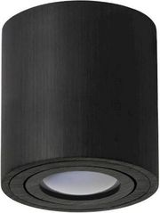 GEYER ΕΠΙΤΟΙΧΟ SPOT ΣΤΡΟΓΓΥΛΟ GU10 ΜΑΥΡΟ