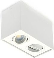 GEYER ΕΠΙΤΟΙΧΟ SPOT ΤΕΤΡΑΓΩΝΟ ΔΙΠΛΟ GU10 ΛΕΥΚΟ