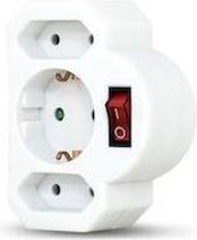 GEYER ΑΝΤΑΠΤΟΡΑΣ 3 ΘΕΣΕΩΝ ΜΕ ΔΙΑΚΟΠΤΗ