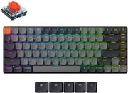 KEYCHRON K3 V3 (K3X-B1) QMK WIRELESS MECHANICAL KEYBOARD RED SWITCH RGB 75% US LAYOUT