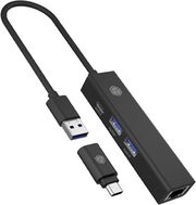 ICY BOX ICY BOX 4 PORT TYPE-C/USB 3.2 HUB AND LAN ADAPTER IB-HUB1439-LAN