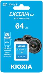 KIOXIA KIOXIA SD EXCERIA 64GB UHS I GEN2 U3 V30 LNEX2L064GG4