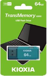 KIOXIA USB 2.0 FLASH STICK 64GB HAYABUSA AQUA U202 LU202L064GG4