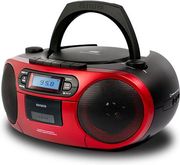 AIWA AIWA PORTABLE CD/MP3/USB/TAPE/BT WITH FM PLL RADIO RED BBTC-550RD