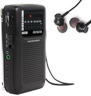 AIWA POCKET RADIO WITH EARPHONES BLACK RS-33