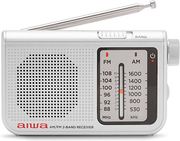 AIWA POCKET AM/FM RADIO WITH DUAL ANALOG TUNER SILVER RS-55/SL