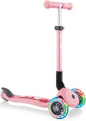 GLOBBER GLOBBER SCOOTER JUNIOR FOLDABLE FANTASY LIGHTS FLOWERS PASTEL PINK (433-210)