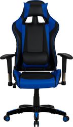 HM ΠΟΛΥΘΡΟΝΑ ΓΡΑΦΕΙΟΥ GAMING ZAYN HM1056.08 ΜΑΥΡΟ-ΜΠΛΕ PU 67X70X134 CM