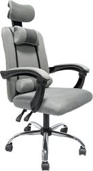 ΚΑΡΕΚΛΑ ΓΡΑΦΕΙΟΥ CRONER HM1196.02 ΓΚΡΙ MESH-ΜΕΤΑΛ.ΒΑΣΗ-NYLON ΣΚΕΛΕΤΟΣ 58X54X120ΥΕΚ.