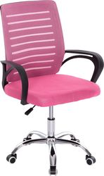 ΚΑΡΕΚΛΑ ΓΡΑΦΕΙΟΥ TRAIL HM1192.35 ΡΟΖ MESH-ΠΟΔΙ ΧΡΩΜΙΟΥ 62X51X98ΥΕΚ.