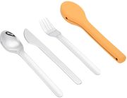 ESTIA ΜΑΧΑΙΡΟΠΙΡΟΥΝΟ &amp; ΚΟΥΤΑΛΙ ΣΕΤ ΣΕ ΘΗΚΗ ΣΙΛΙΚΟΝΗΣ ΚΙΤΡΙΝΟ 07-18412