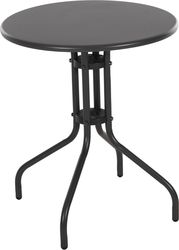 ΤΡΑΠΕΖΙ ΕΞ.ΧΩΡΟΥ ΣΤΡΟΓΓΥΛΟ LINO HM5973.01 ΜΕΤΑΛΛΙΚΟ ΓΚΡΙ Φ60X70ΥΕΚ.