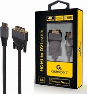 CABLEXPERT CABLEXPERT HDMI TO DVI CABLE PREMIUM SERIES 4K 1,8M RETAIL PACK CC-HDMI-DVI-4K-6