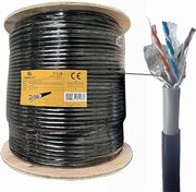 CABLEXPERT CAT6 FTP LAN GEL FILLED OUTDOOR CABLE SOLID 305M BLACK FPC-6004GE-SO-OUT