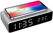 GEMBIRD GEMBIRD DIGITAL ALARM CLOCK WITH WIRELESS CHARGING FUNCTION SILVER DAC-WPC-01-S