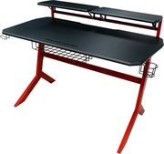 LC-POWER LC-POWER GAMING DESK WITH EXTRA SHELVES BLACK/RED LC-GD-1R
