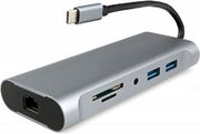 CABLEXPERT USB TYPEC 7IN1 ADAPTER HUB3.0+HDMI+VGA+PD+CARD READER+STEREO AUDIO A-CM-COMBO7-01