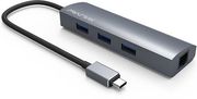 WAVLINK WAVLINK SUPERSPEED USB-C 4-PORT HUB WITH GIGABIT ETHERNET WL-UH3031GC