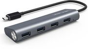 WAVLINK WAVLINK SUPERSPEED USB-C TO USB 3.0 4-PORT ALUMINUM HUB WL-UH3048C