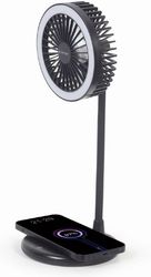GEMBIRD DESKTOP FAN WITH LED LAMP AND WIRELESS CHARGER TA-WPC10-LEDFAN-01