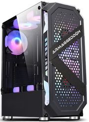ARMAGGEDDON GAMING PC CASE WITH 4 ARGB FANS TRITRON PRO 200 BLACK TRITRON200PRO-B