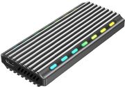 GEMBIRD USB3,1 ENCLOSURE FOR M.2 NVME DRIVES BACKLIGHTED ALUMINUM EE2280-U3C-03