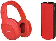 REFURBISHED TOSHIBA AUDIO WIRELESS 3 IN 1 COMBO PACK RED REFURBISHED REF-HSP-3P19R