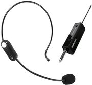 SONIC GEARS SONICGEAR RECHARGEABLE HEADSET MICROPHONE WMH 100 UL BLACK WMH100UL
