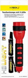 HEITECH HEITECH FLASHLIGHT WITH 5 LED LARGE 15 CM INCL. BATTERY HEI003557