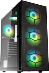 KOLINK CASE KOLINK OBSERVATORY HF PLUS MESH ARGB MIDI TOWER CASE BLACK W 6 ARGB PWM FANS (5X140MM 1X120)