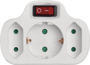 BORMANN ΑΝΤΑΠΤΟΡΑΣ BORMANN BCR1155 1 ΣΟΥΚΟ - 2 ΔΙΠΟΛΙΚΕΣ ΜΕ ΔΙΑΚΟΠΤΗ